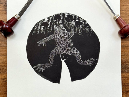 The making of 'Among the Lillies' wood engraving